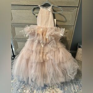 Mac Duggal Dress NWT high neck tulle